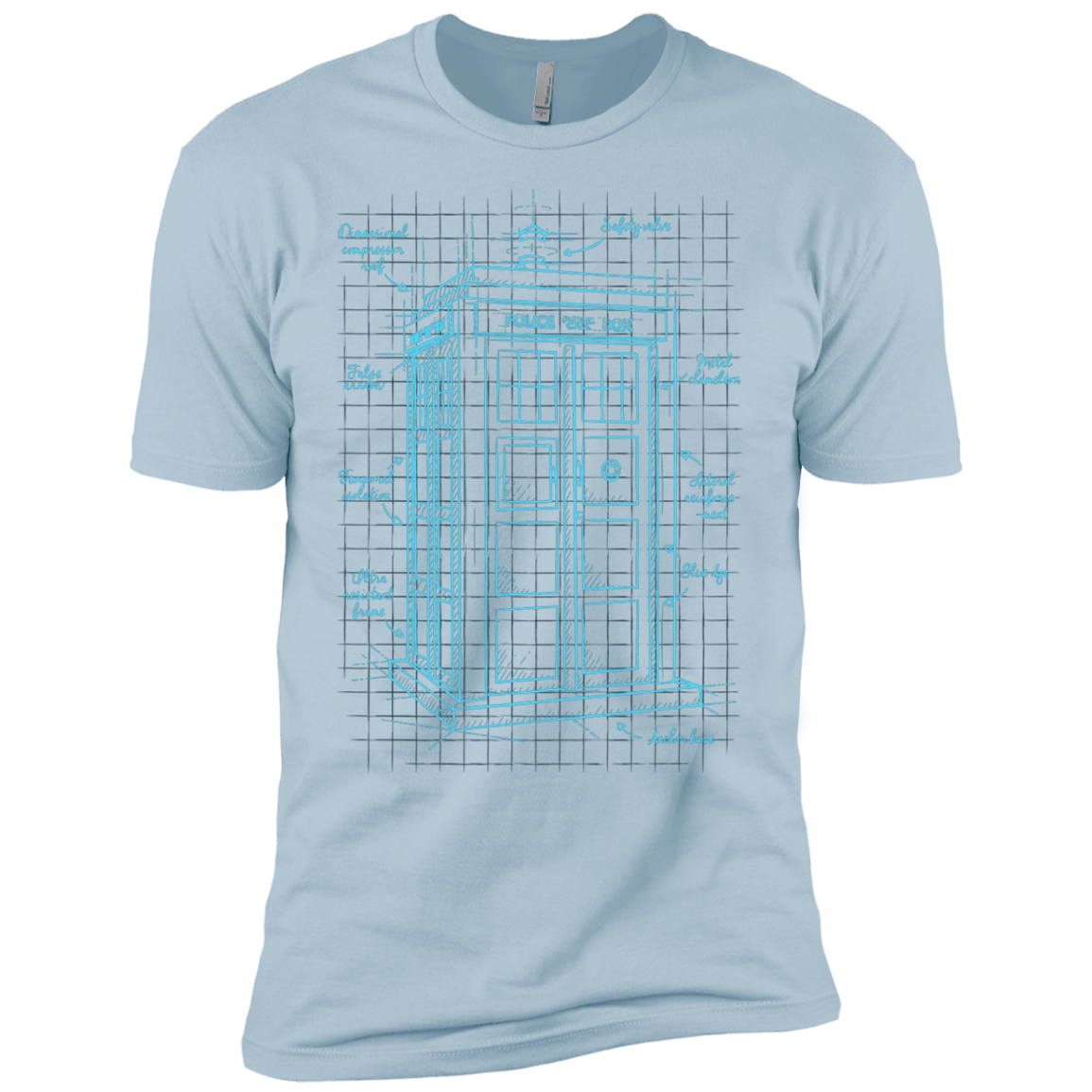 Tardis Plan Boys Premium T-Shirt