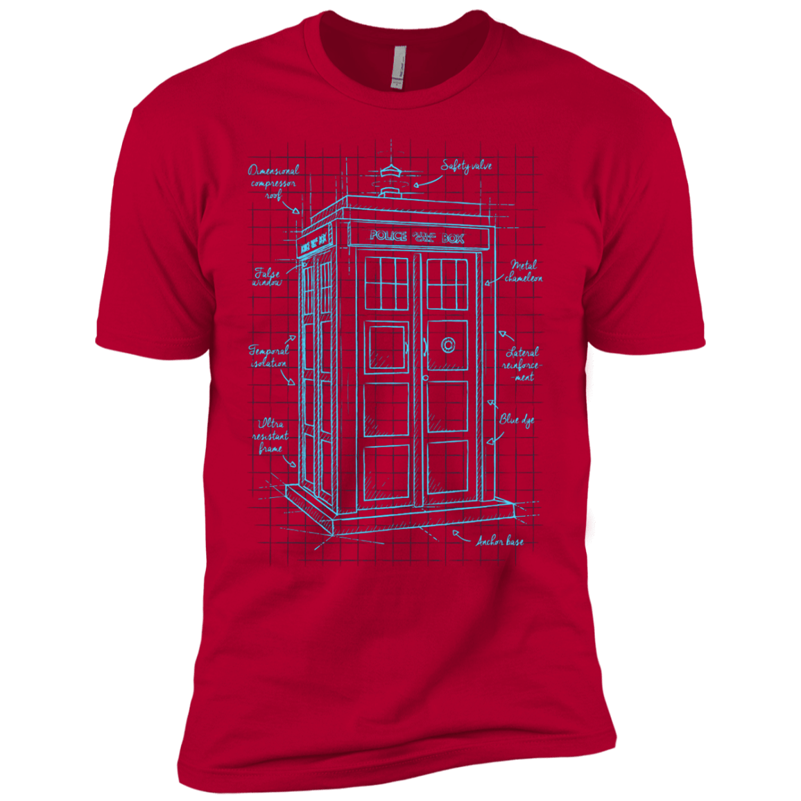 Tardis Plan Boys Premium T-Shirt