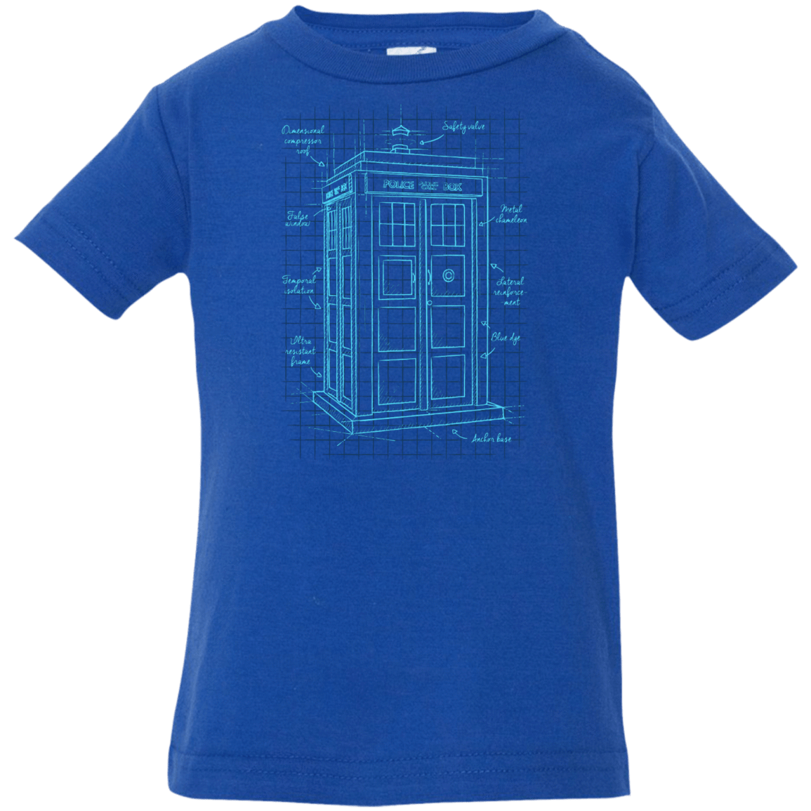 T-Shirts Royal / 6 Months Tardis Plan Infant Premium T-Shirt