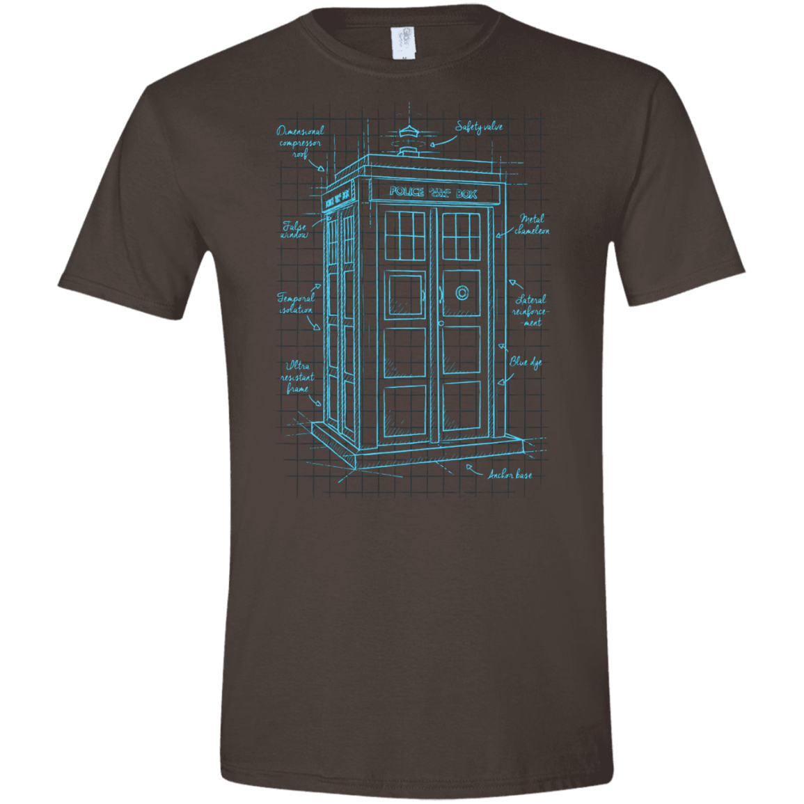 Tardis Plan Men's Semi-Fitted Softstyle