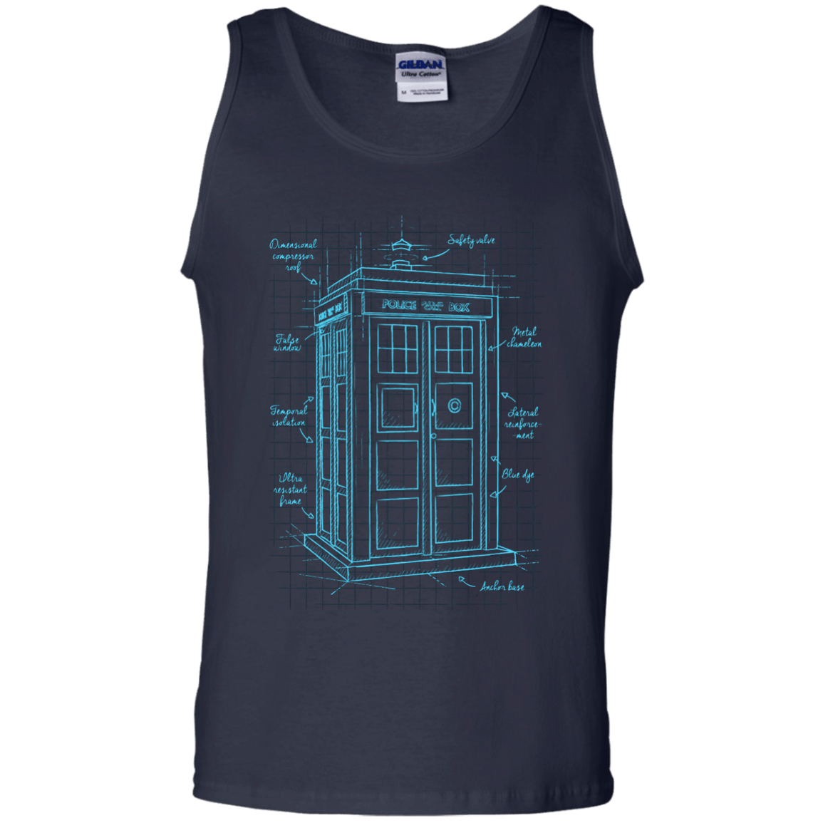 Tardis Plan Men's Tank Top
