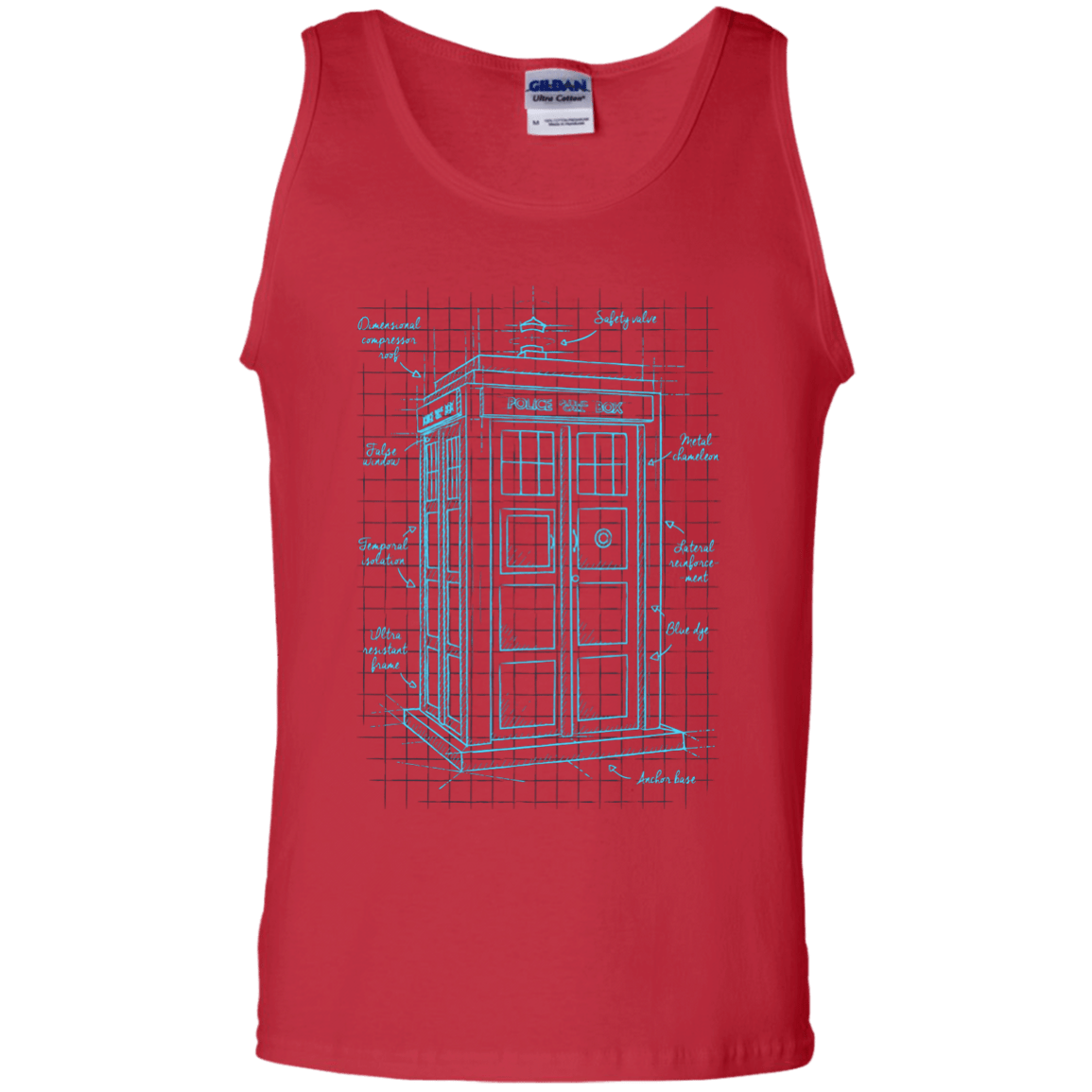 Tardis Plan Men's Tank Top