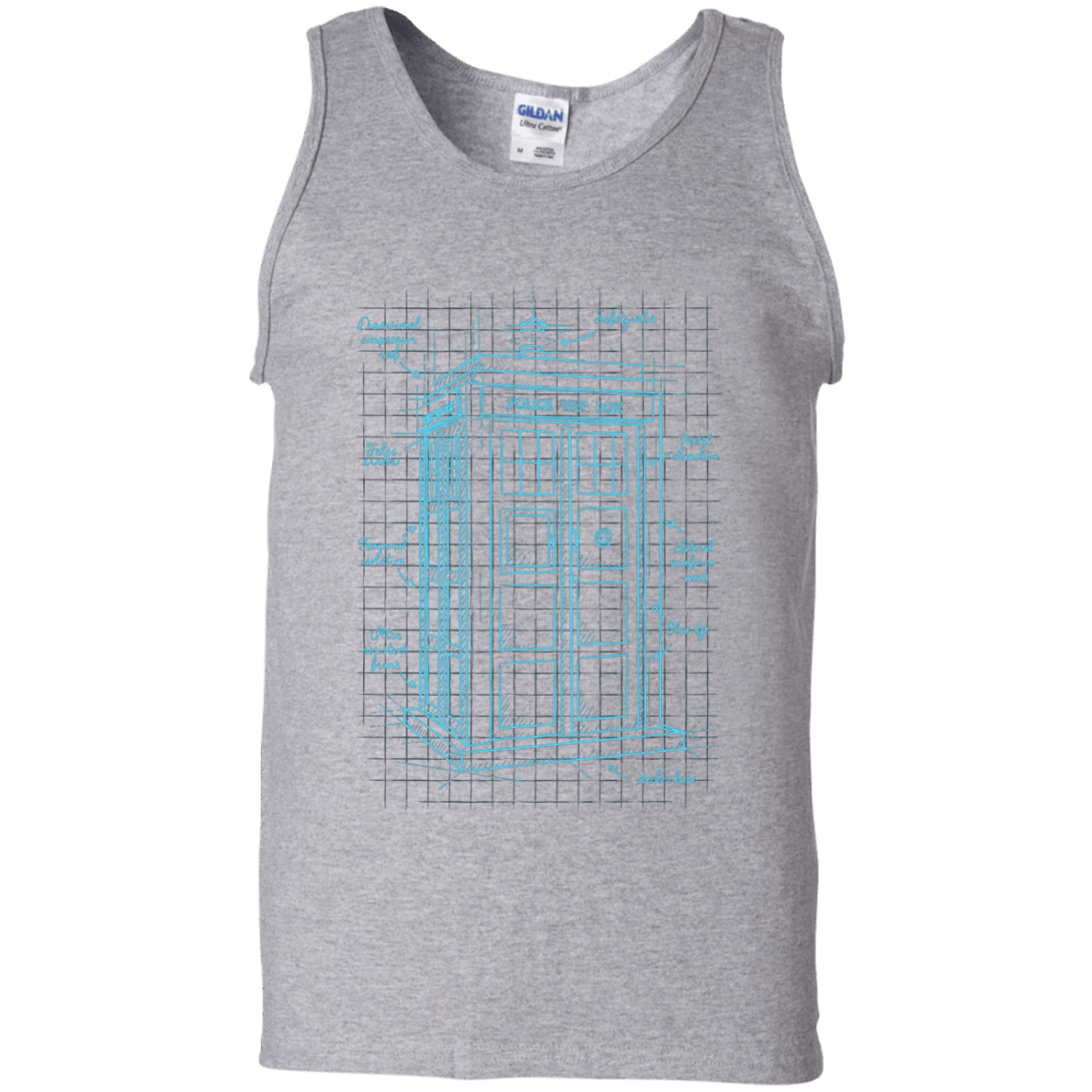 Tardis Plan Men's Tank Top