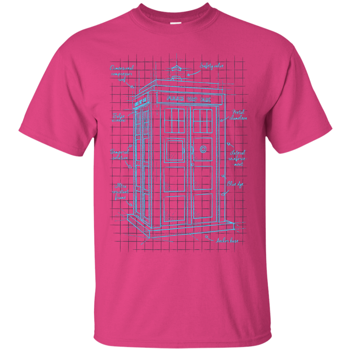 T-Shirts Heliconia / S Tardis Plan T-Shirt