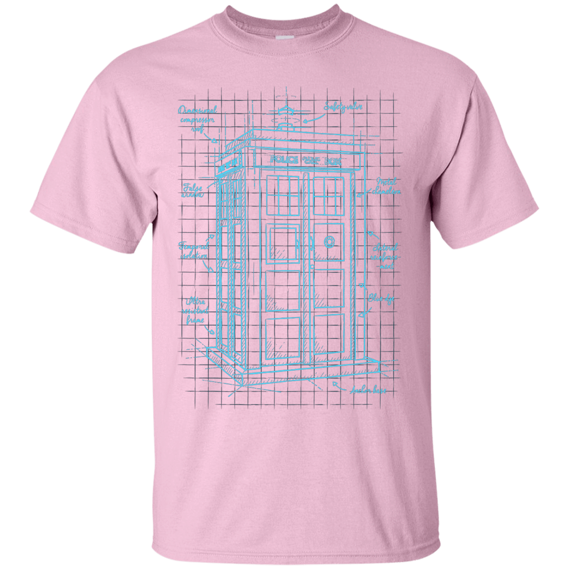 T-Shirts Light Pink / S Tardis Plan T-Shirt