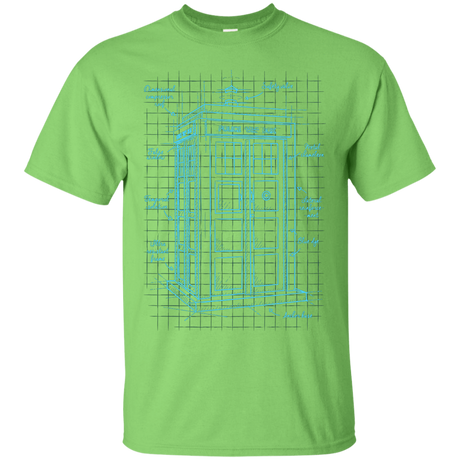 T-Shirts Lime / S Tardis Plan T-Shirt