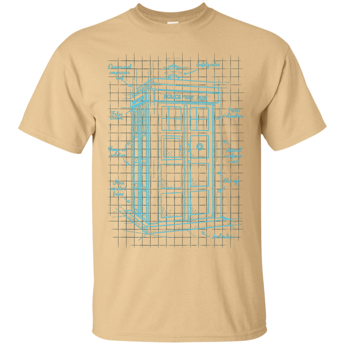 T-Shirts Vegas Gold / S Tardis Plan T-Shirt