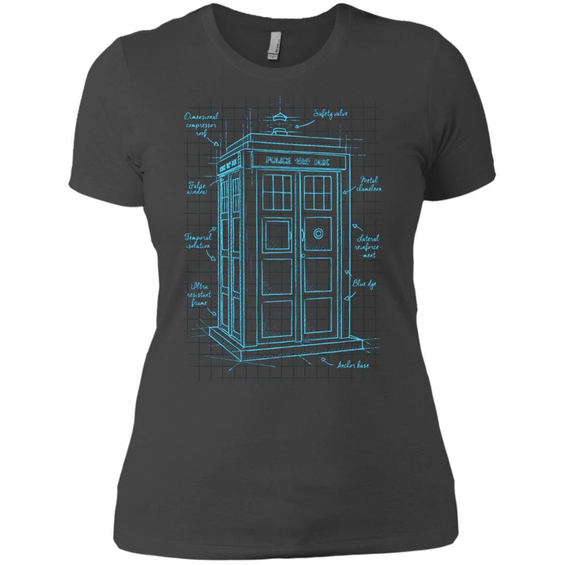 T-Shirts Heavy Metal / X-Small Tardis Plan Women's Premium T-Shirt