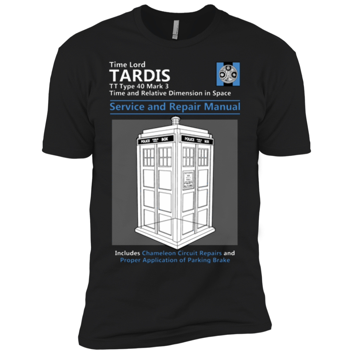 T-Shirts Black / YXS TARDIS SERVICE AND REPAIR MANUAL Boys Premium T-Shirt