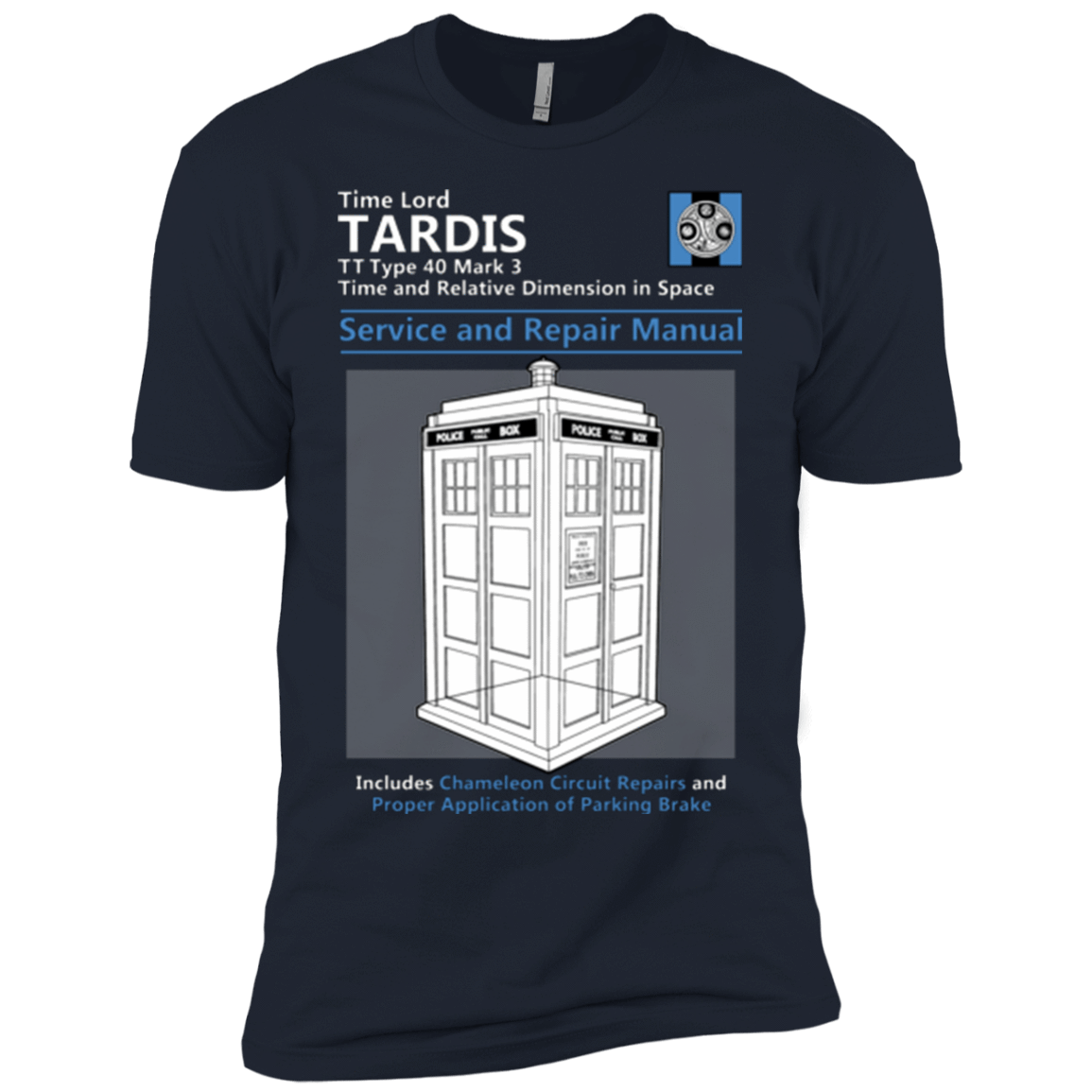 T-Shirts Midnight Navy / YXS TARDIS SERVICE AND REPAIR MANUAL Boys Premium T-Shirt