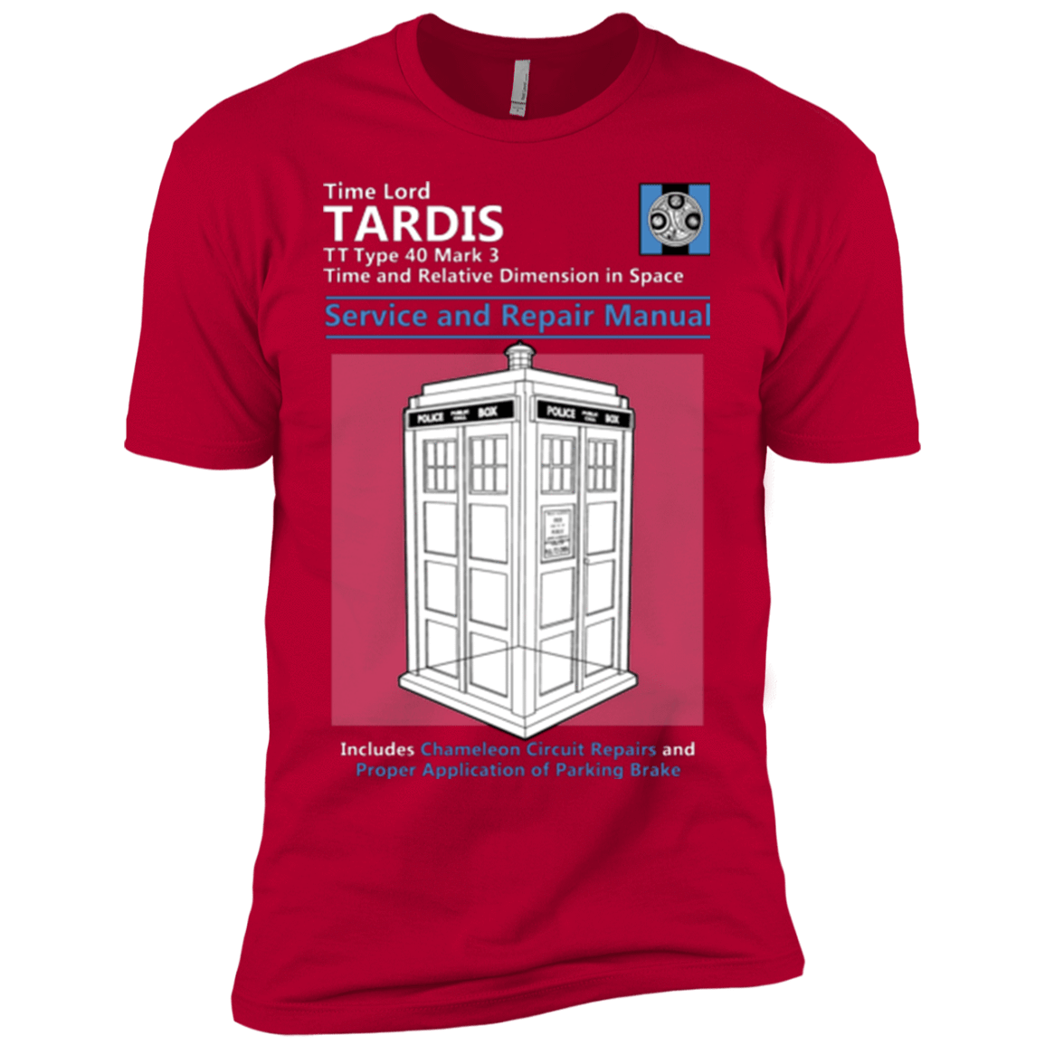 T-Shirts Red / YXS TARDIS SERVICE AND REPAIR MANUAL Boys Premium T-Shirt