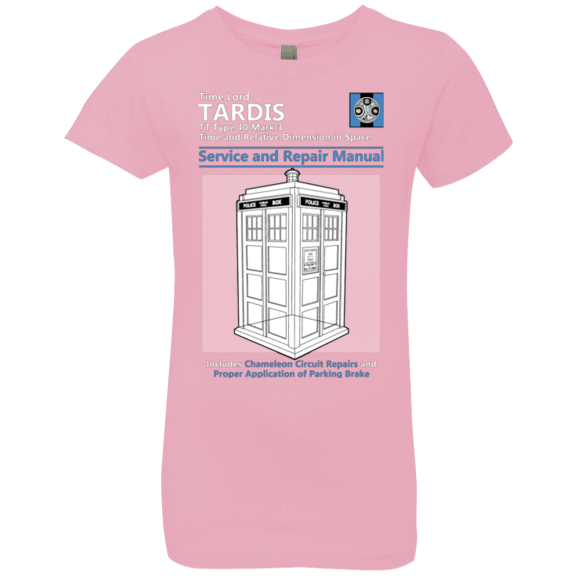 T-Shirts Light Pink / YXS TARDIS SERVICE AND REPAIR MANUAL Girls Premium T-Shirt