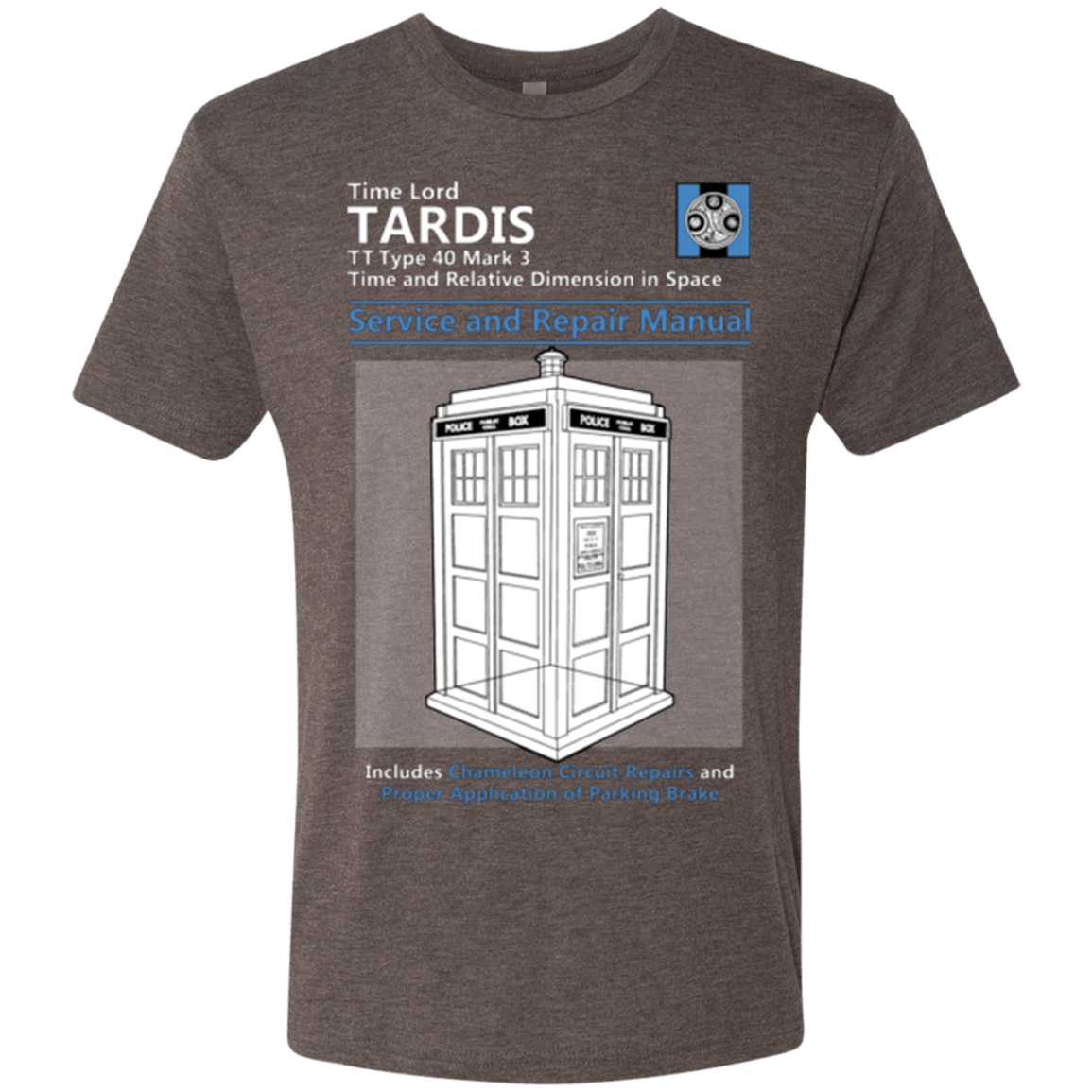 T-Shirts Macchiato / Small TARDIS SERVICE AND REPAIR MANUAL Men's Triblend T-Shirt