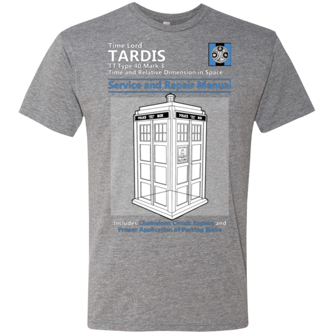 T-Shirts Premium Heather / Small TARDIS SERVICE AND REPAIR MANUAL Men's Triblend T-Shirt