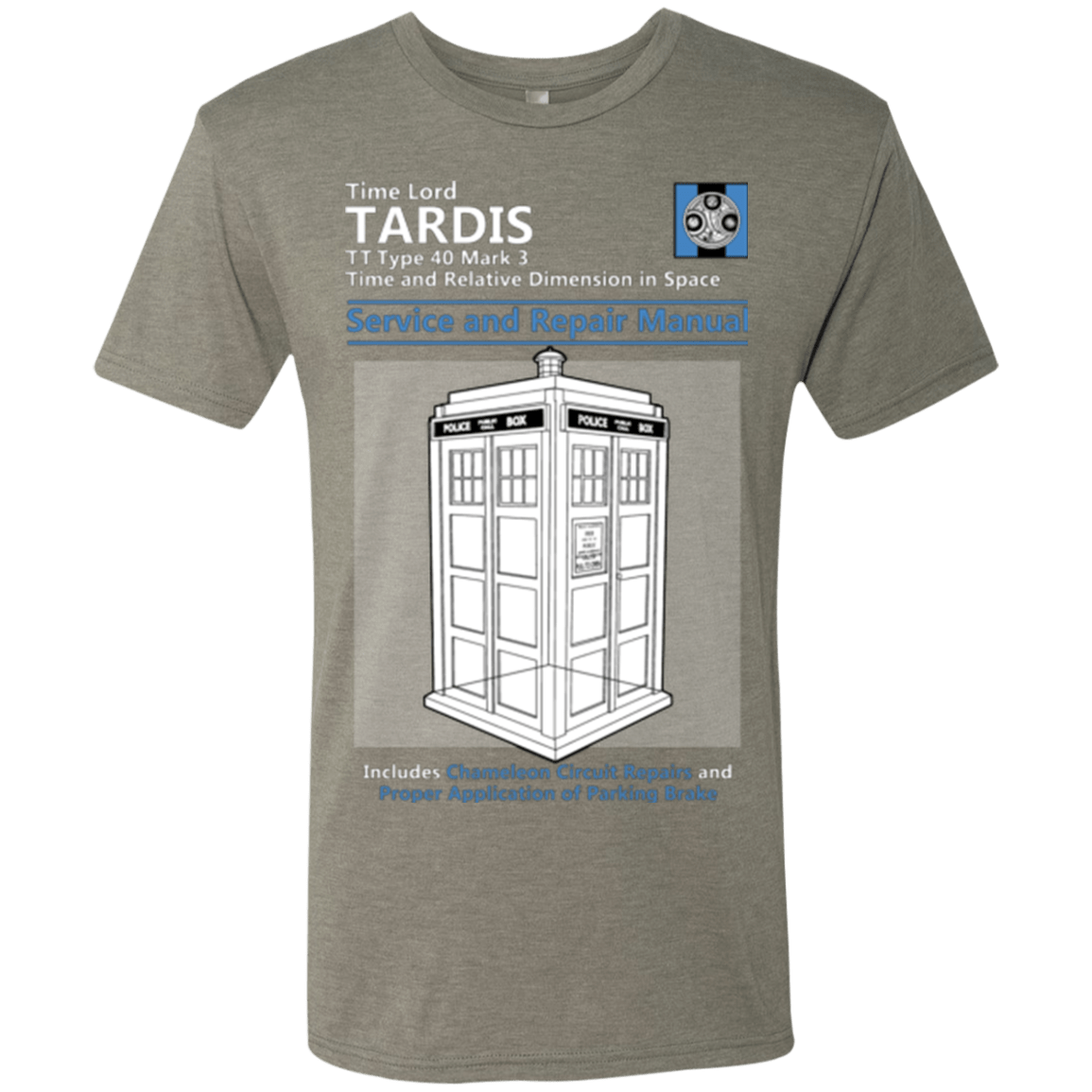 T-Shirts Venetian Grey / Small TARDIS SERVICE AND REPAIR MANUAL Men's Triblend T-Shirt