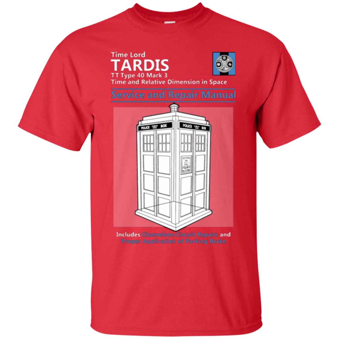 T-Shirts Red / Small TARDIS SERVICE AND REPAIR MANUAL T-Shirt
