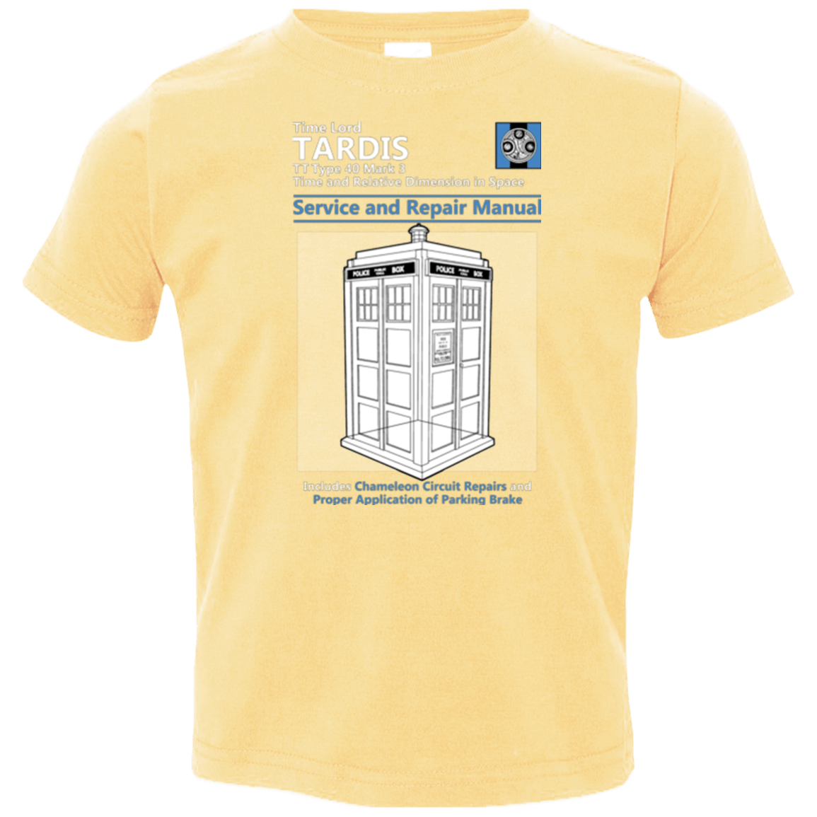 T-Shirts Butter / 2T TARDIS SERVICE AND REPAIR MANUAL Toddler Premium T-Shirt