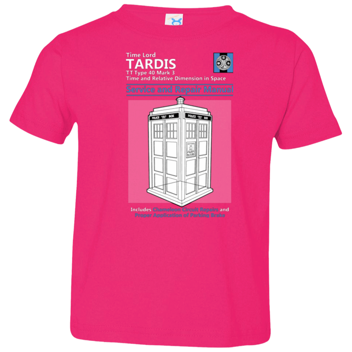 T-Shirts Hot Pink / 2T TARDIS SERVICE AND REPAIR MANUAL Toddler Premium T-Shirt