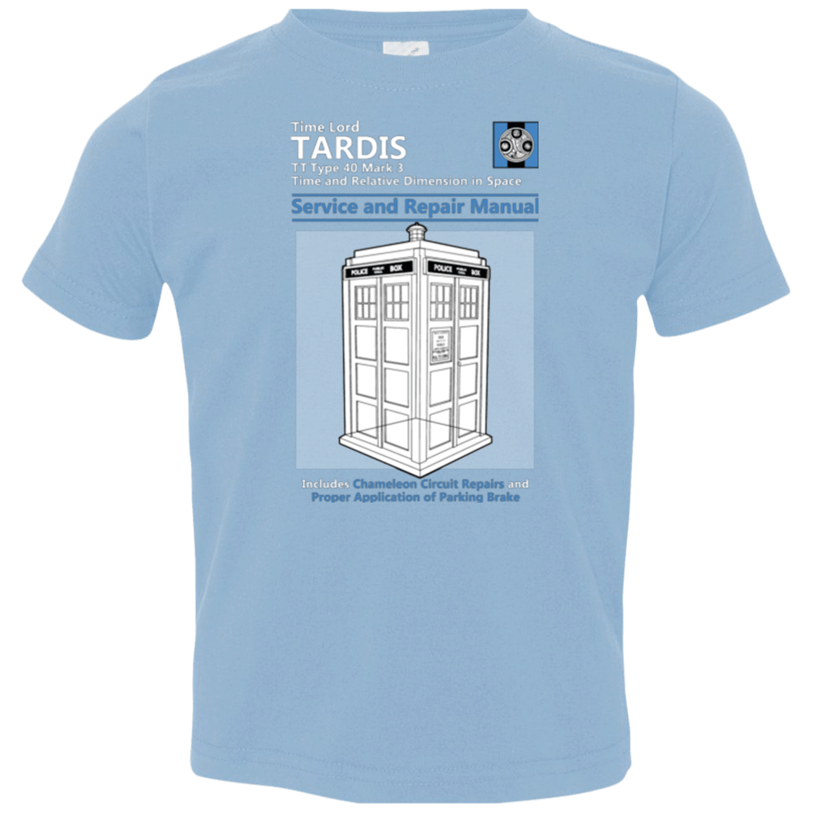 T-Shirts Light Blue / 2T TARDIS SERVICE AND REPAIR MANUAL Toddler Premium T-Shirt