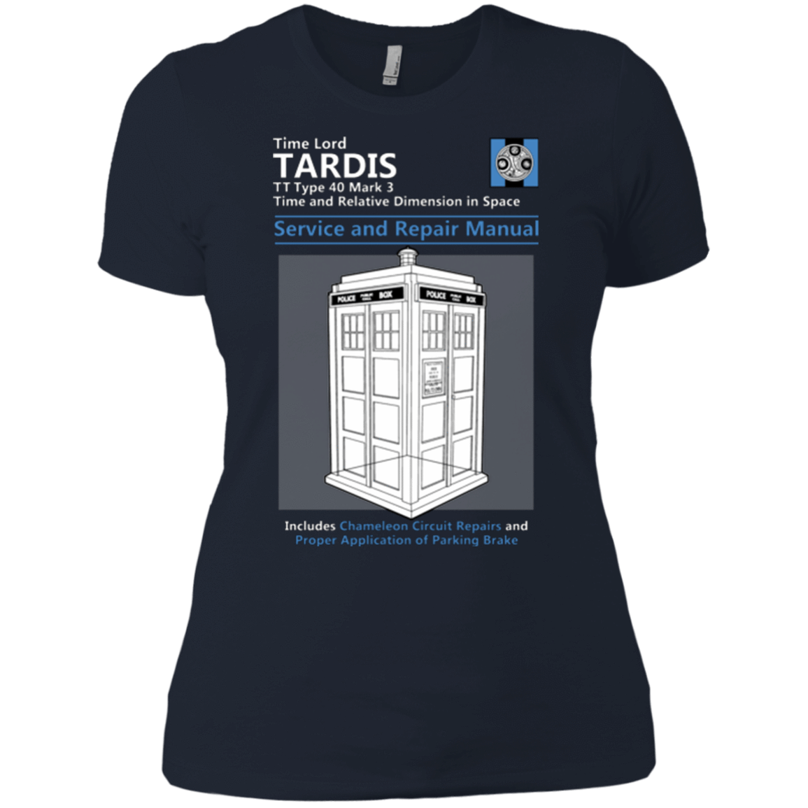 T-Shirts Midnight Navy / X-Small TARDIS SERVICE AND REPAIR MANUAL Women's Premium T-Shirt