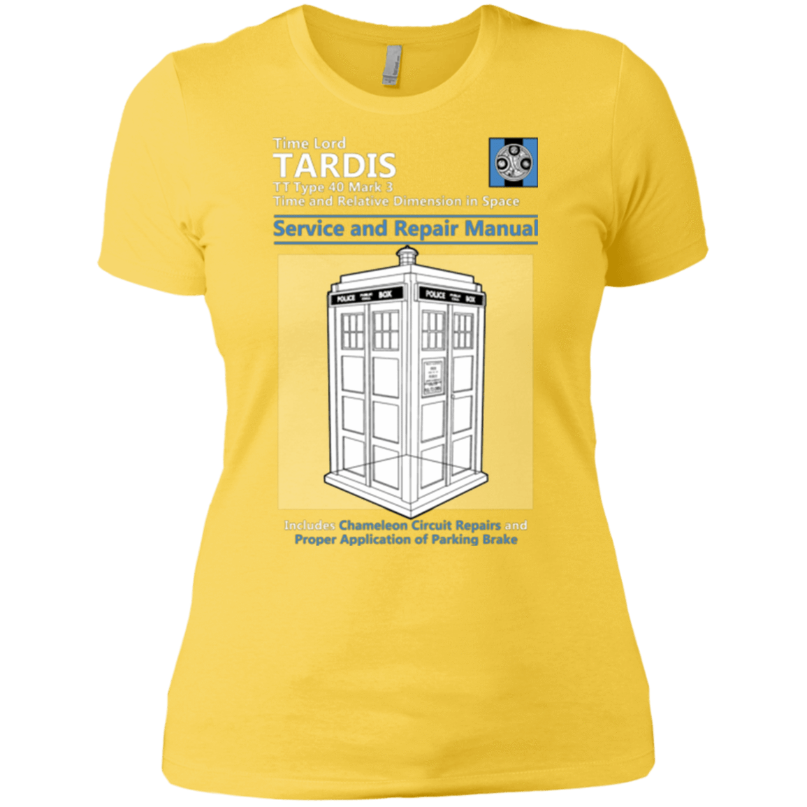 T-Shirts Vibrant Yellow / X-Small TARDIS SERVICE AND REPAIR MANUAL Women's Premium T-Shirt