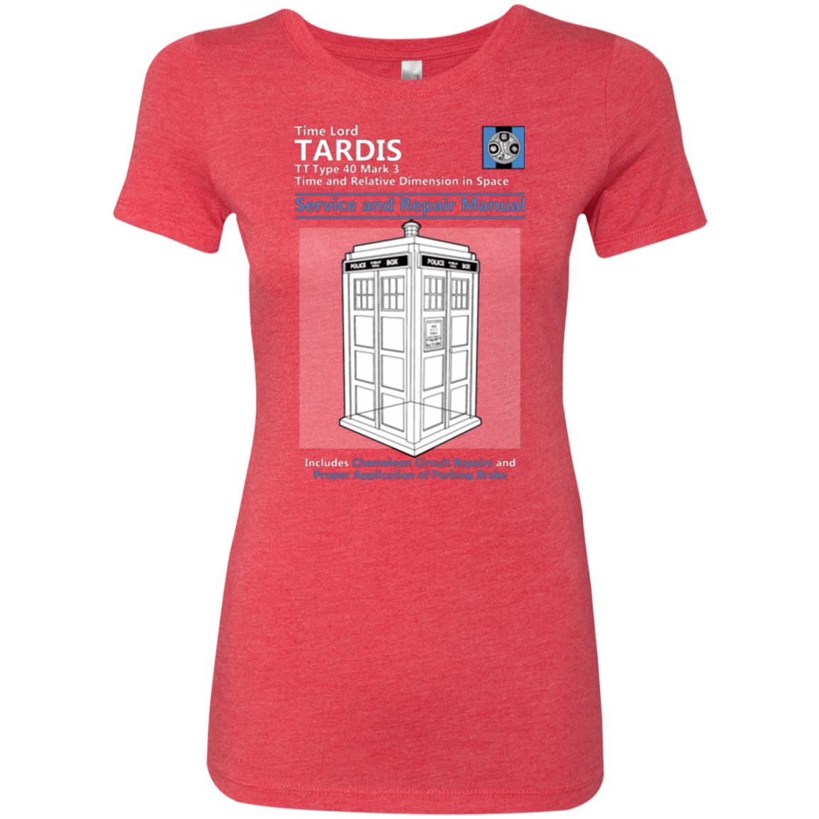 T-Shirts Vintage Red / Small TARDIS SERVICE AND REPAIR MANUAL Women's Triblend T-Shirt