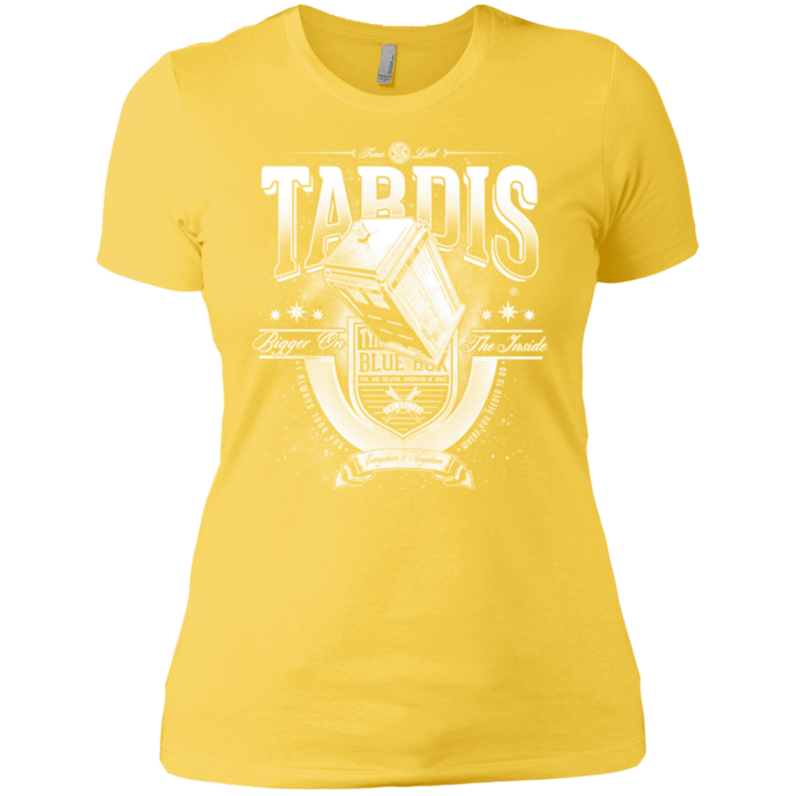 T-Shirts Vibrant Yellow / X-Small Tardis Women's Premium T-Shirt