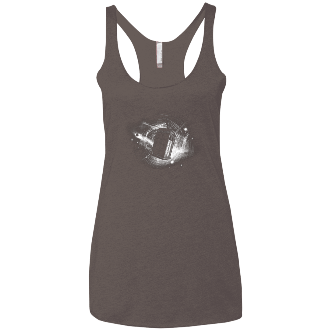 T-Shirts Macchiato / X-Small Tardis Women's Triblend Racerback Tank