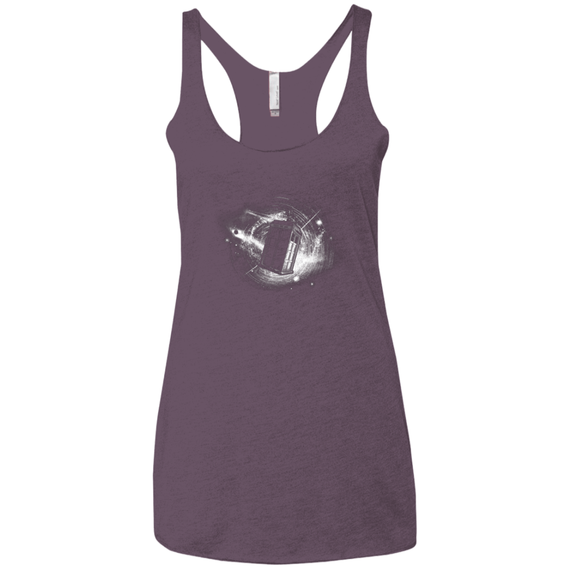 T-Shirts Vintage Purple / X-Small Tardis Women's Triblend Racerback Tank
