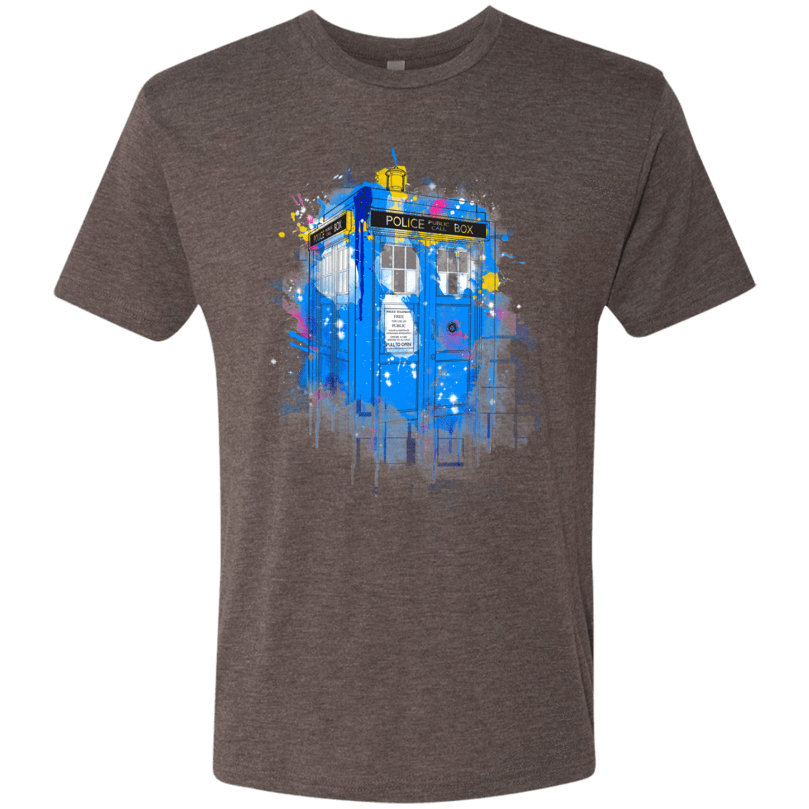 T-Shirts Macchiato / S Tardisplash Men's Triblend T-Shirt