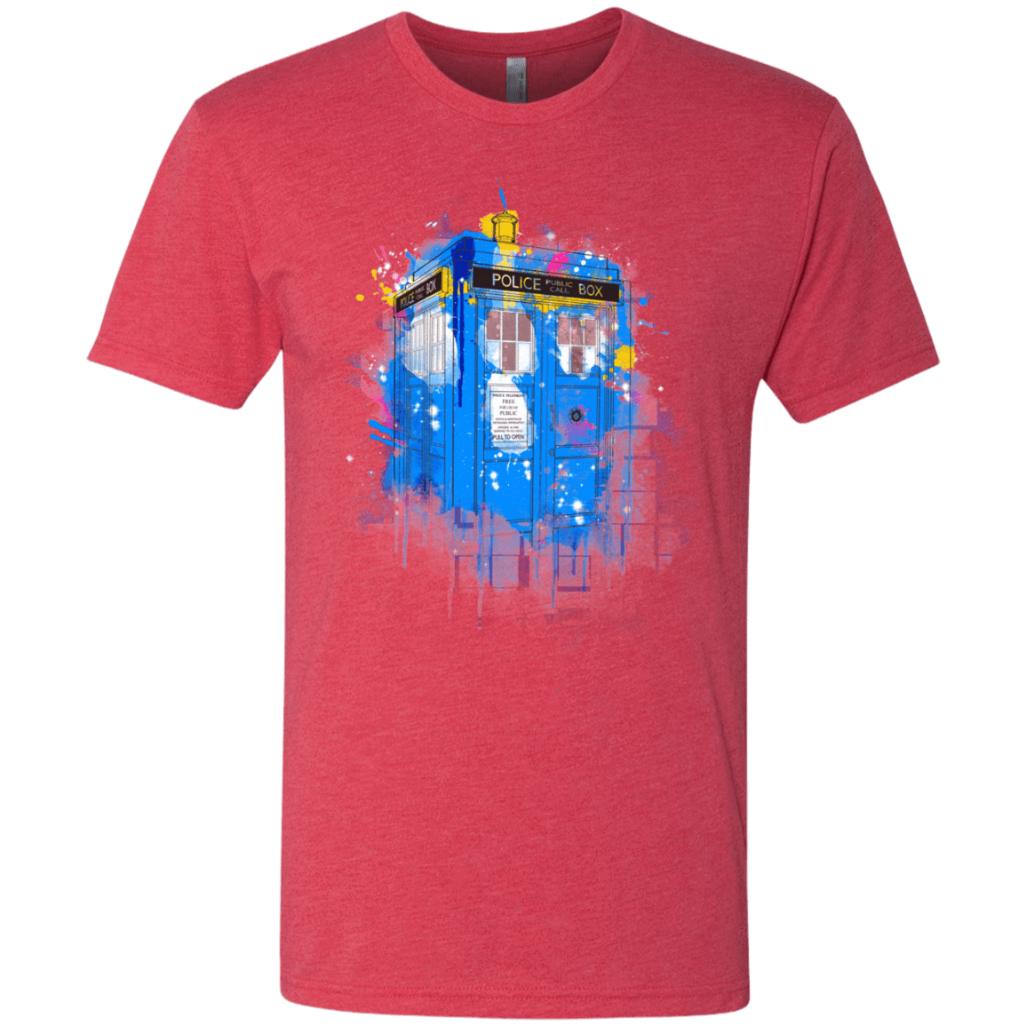 T-Shirts Vintage Red / S Tardisplash Men's Triblend T-Shirt