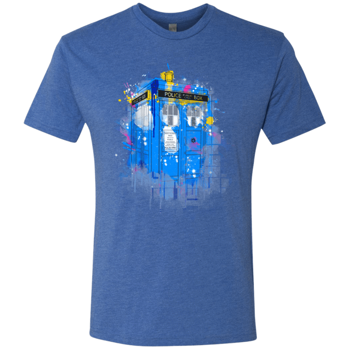 T-Shirts Vintage Royal / S Tardisplash Men's Triblend T-Shirt