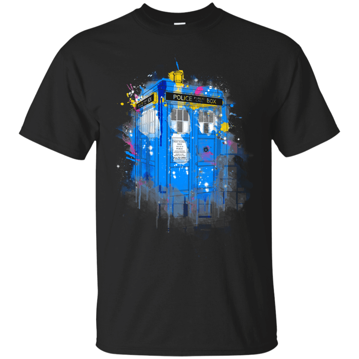 T-Shirts Black / S Tardisplash T-Shirt