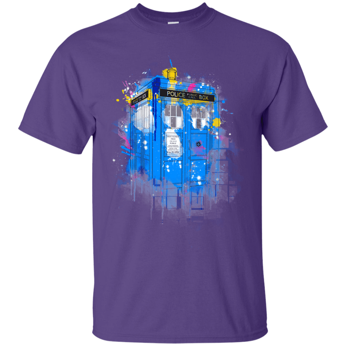 T-Shirts Purple / S Tardisplash T-Shirt