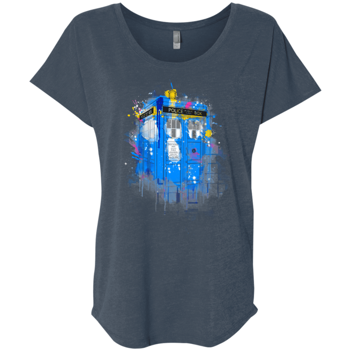 Tardisplash Triblend Dolman Sleeve