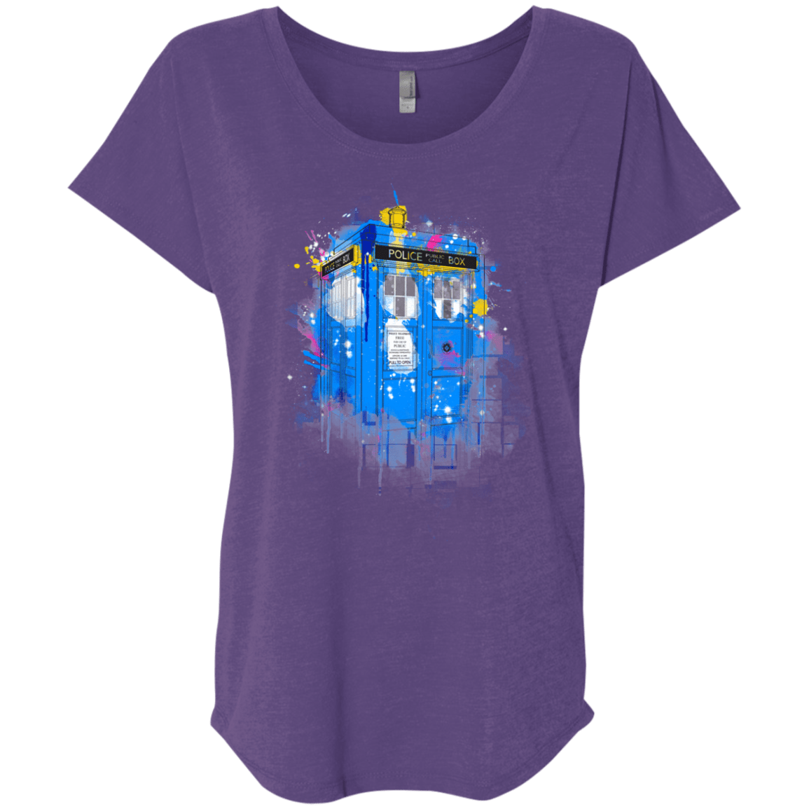 Tardisplash Triblend Dolman Sleeve