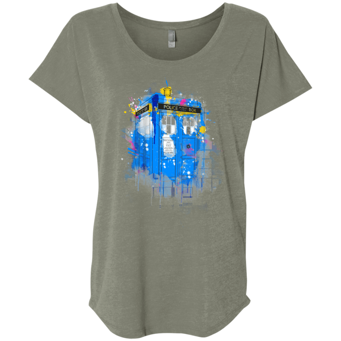 Tardisplash Triblend Dolman Sleeve