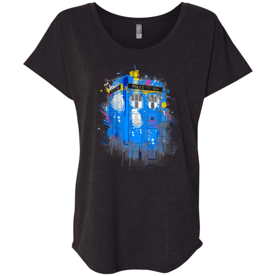 Tardisplash Triblend Dolman Sleeve