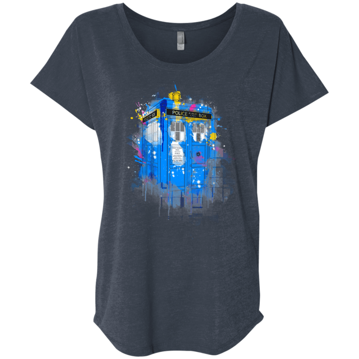 Tardisplash Triblend Dolman Sleeve