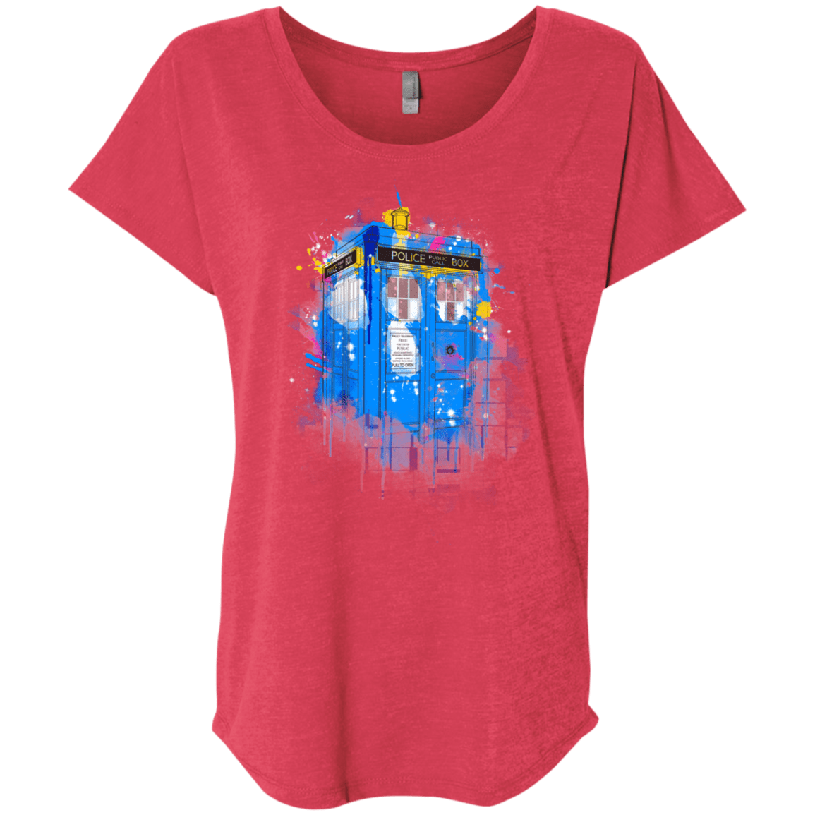 Tardisplash Triblend Dolman Sleeve