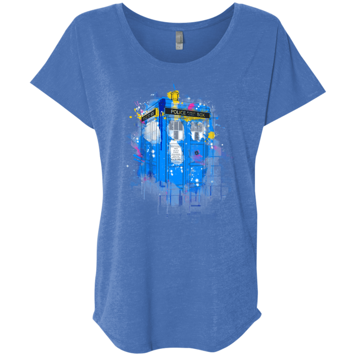 Tardisplash Triblend Dolman Sleeve