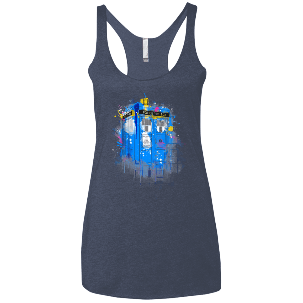 Tardisplash Women's Triblend Racerback Tank