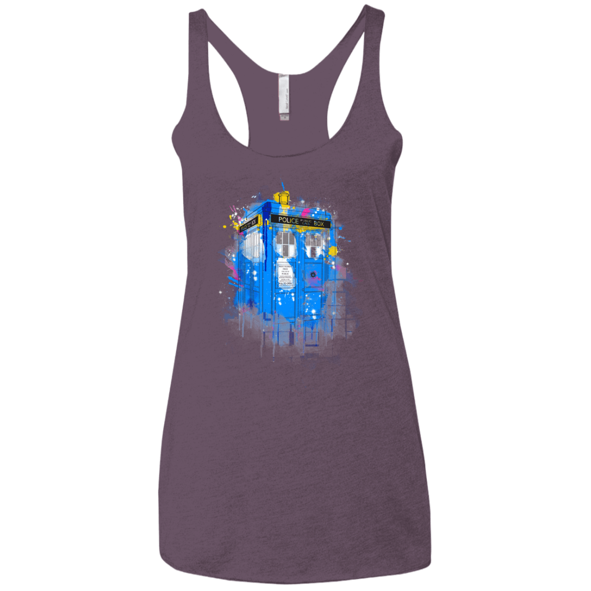 Tardisplash Women's Triblend Racerback Tank