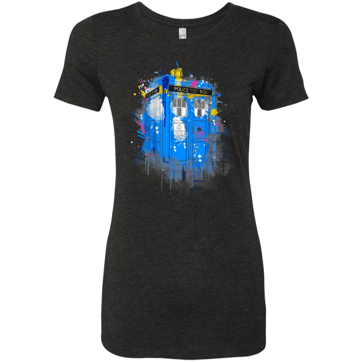 T-Shirts Vintage Black / S Tardisplash Women's Triblend T-Shirt