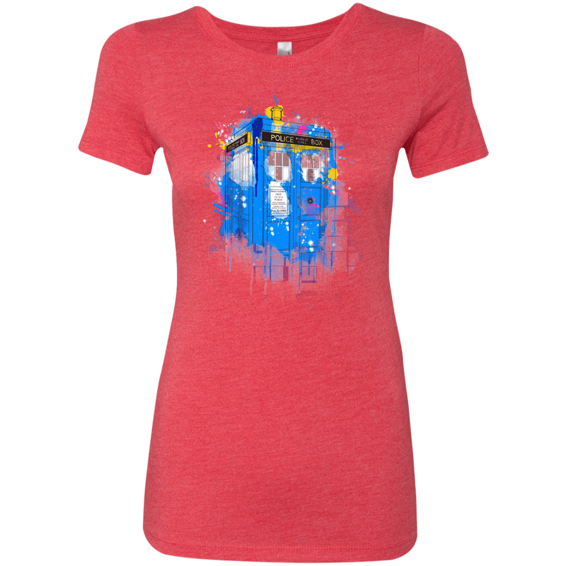 T-Shirts Vintage Red / S Tardisplash Women's Triblend T-Shirt