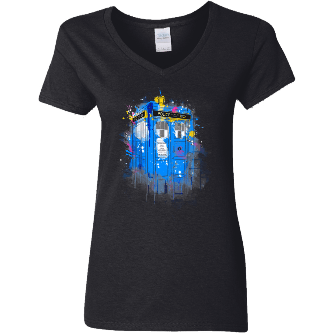 Tardisplash Women's V-Neck T-Shirt
