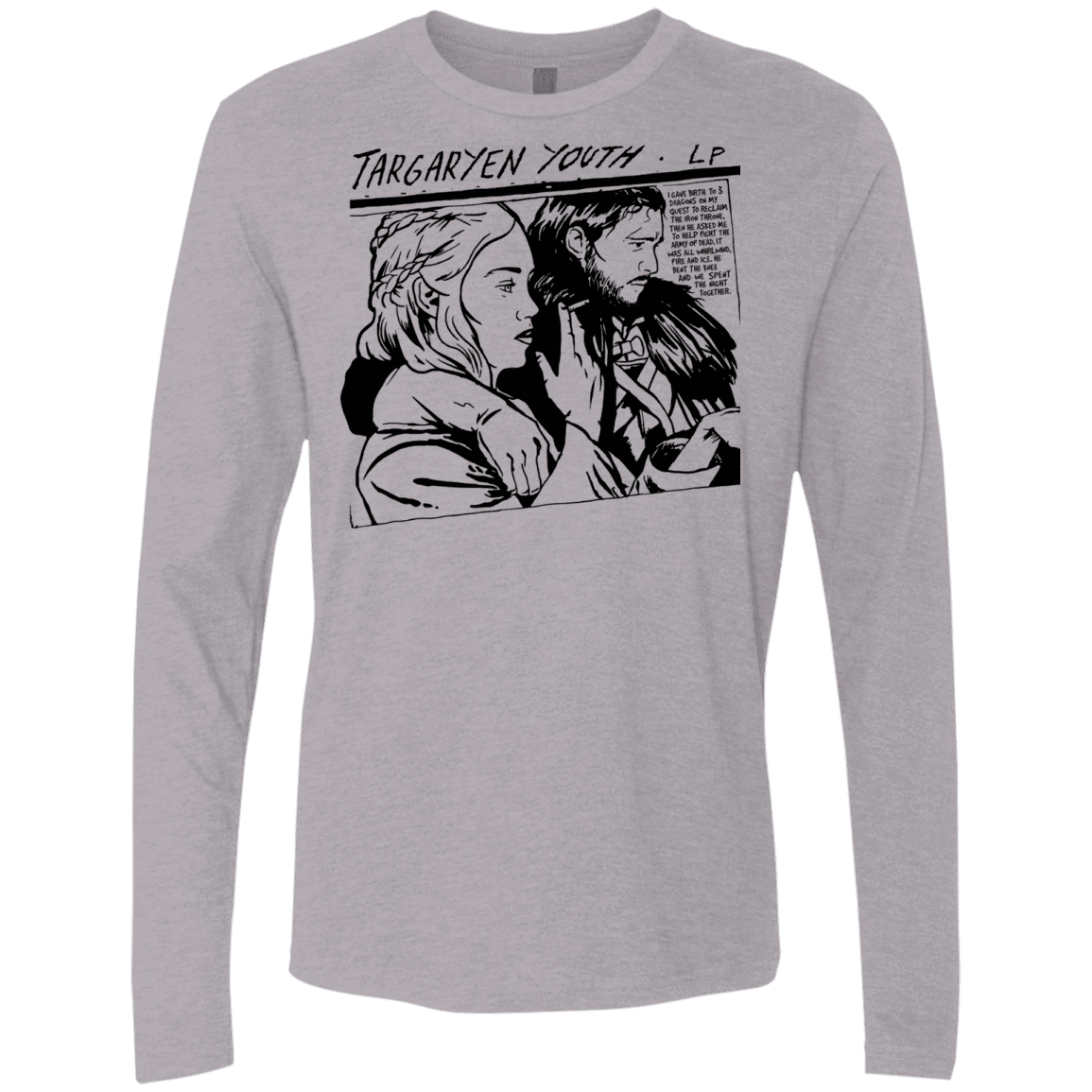 T-Shirts Heather Grey / S Targaryen Youth Men's Premium Long Sleeve