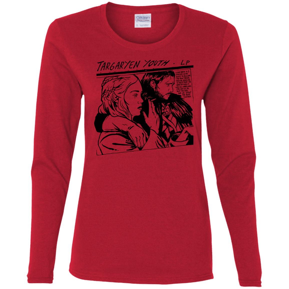 T-Shirts Red / S Targaryen Youth Women's Long Sleeve T-Shirt