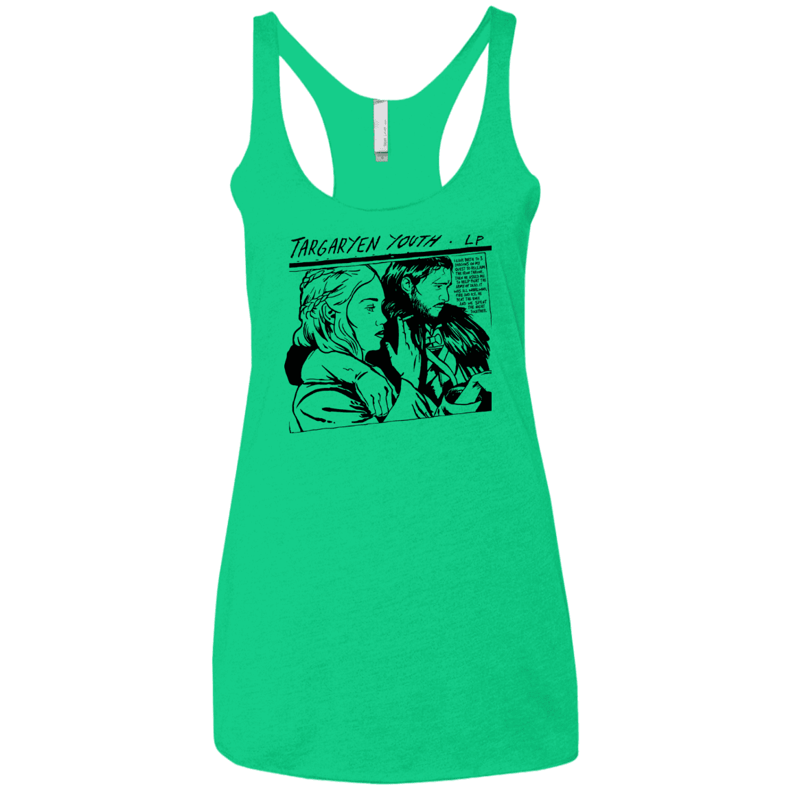 T-Shirts Envy / X-Small Targaryen Youth Women's Triblend Racerback Tank