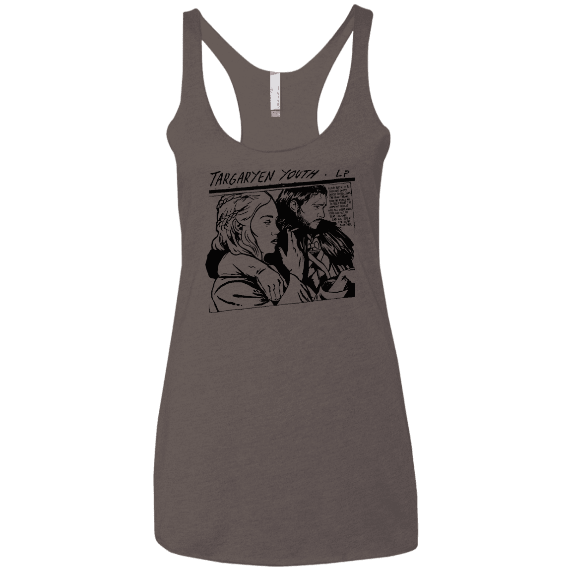 T-Shirts Macchiato / X-Small Targaryen Youth Women's Triblend Racerback Tank